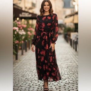 Gorgeous Black Floral Dress